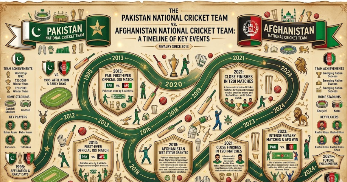 Pakistan vs Afghanistan Cricket Timeline Explained