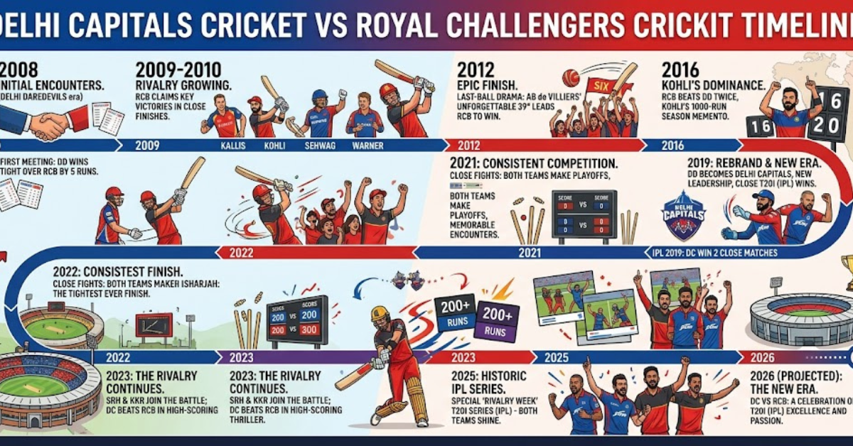 Delhi Capitals vs Royal Challengers Timeline: IPL Rivalry