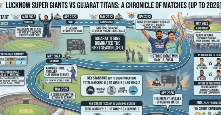 Lucknow Super Giants vs Gujarat Titans Timeline Guide