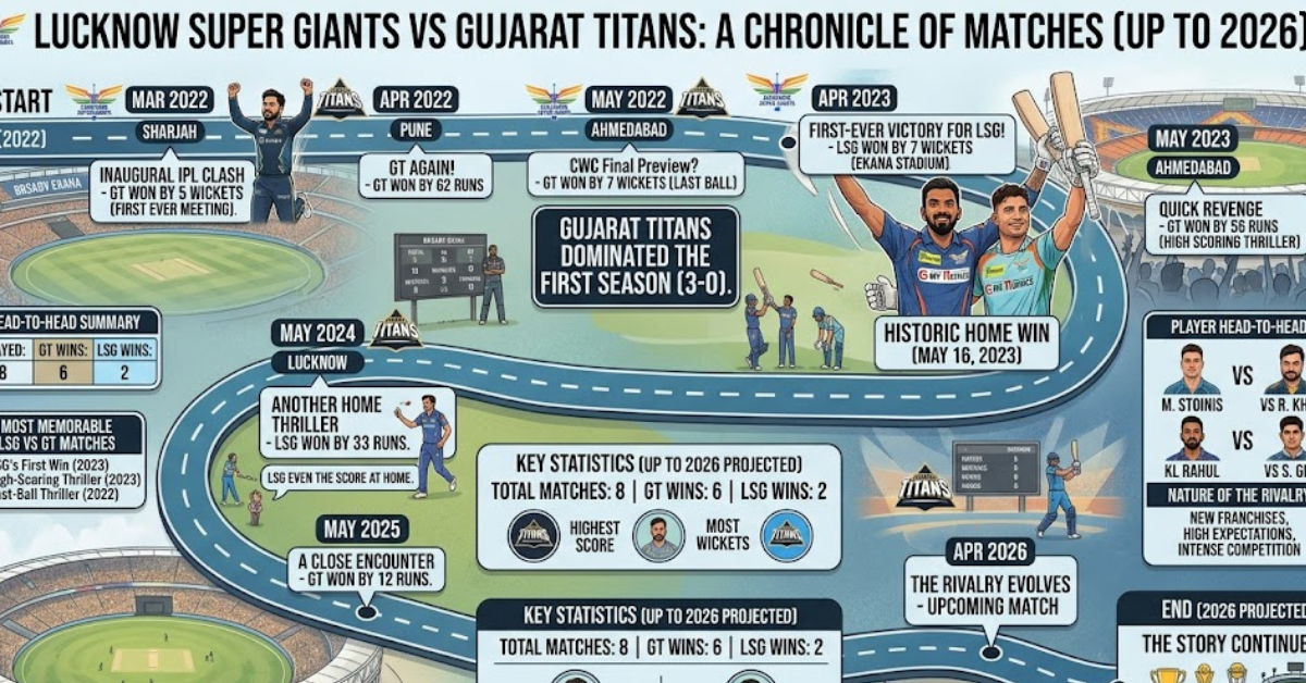 Lucknow Super Giants vs Gujarat Titans Timeline Guide