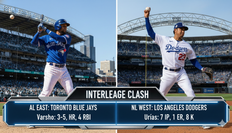 Toronto Blue Jays vs Dodgers Match Player Stats