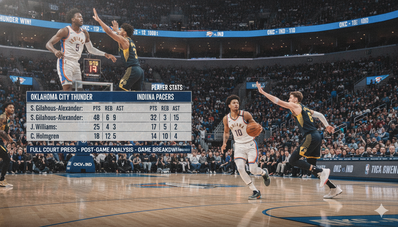 Spectacular Oklahoma City Thunder vs Indiana Pacers