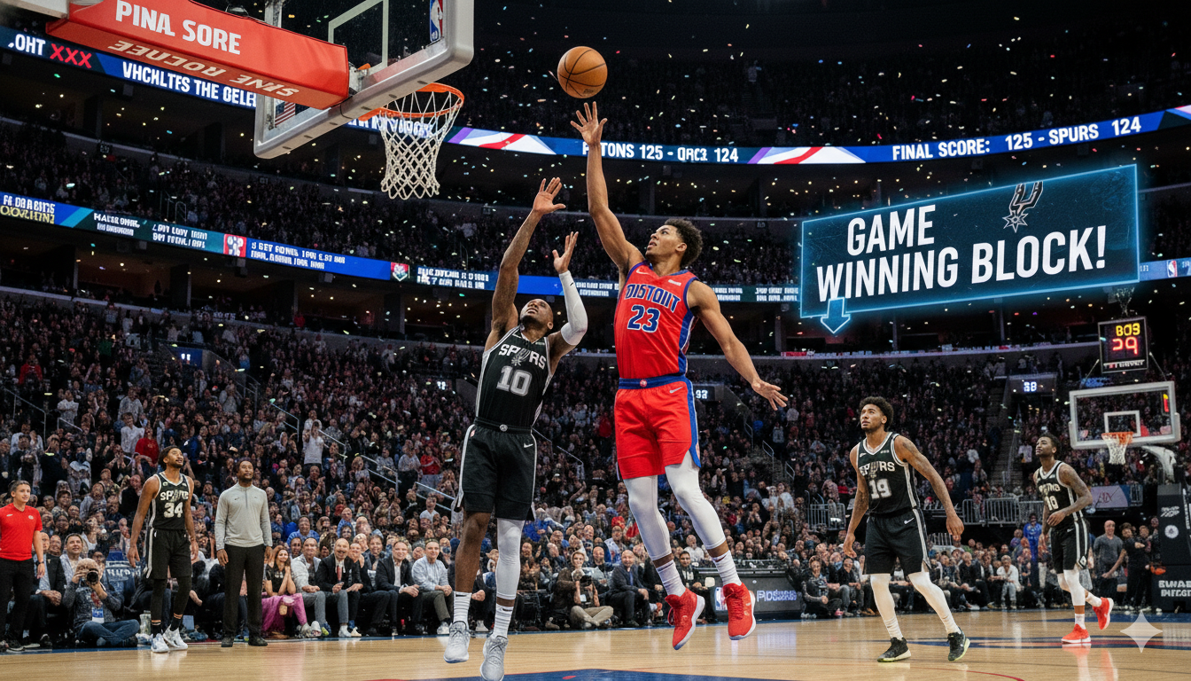 Detroit Pistons vs San Antonio Spurs Match Player Stats