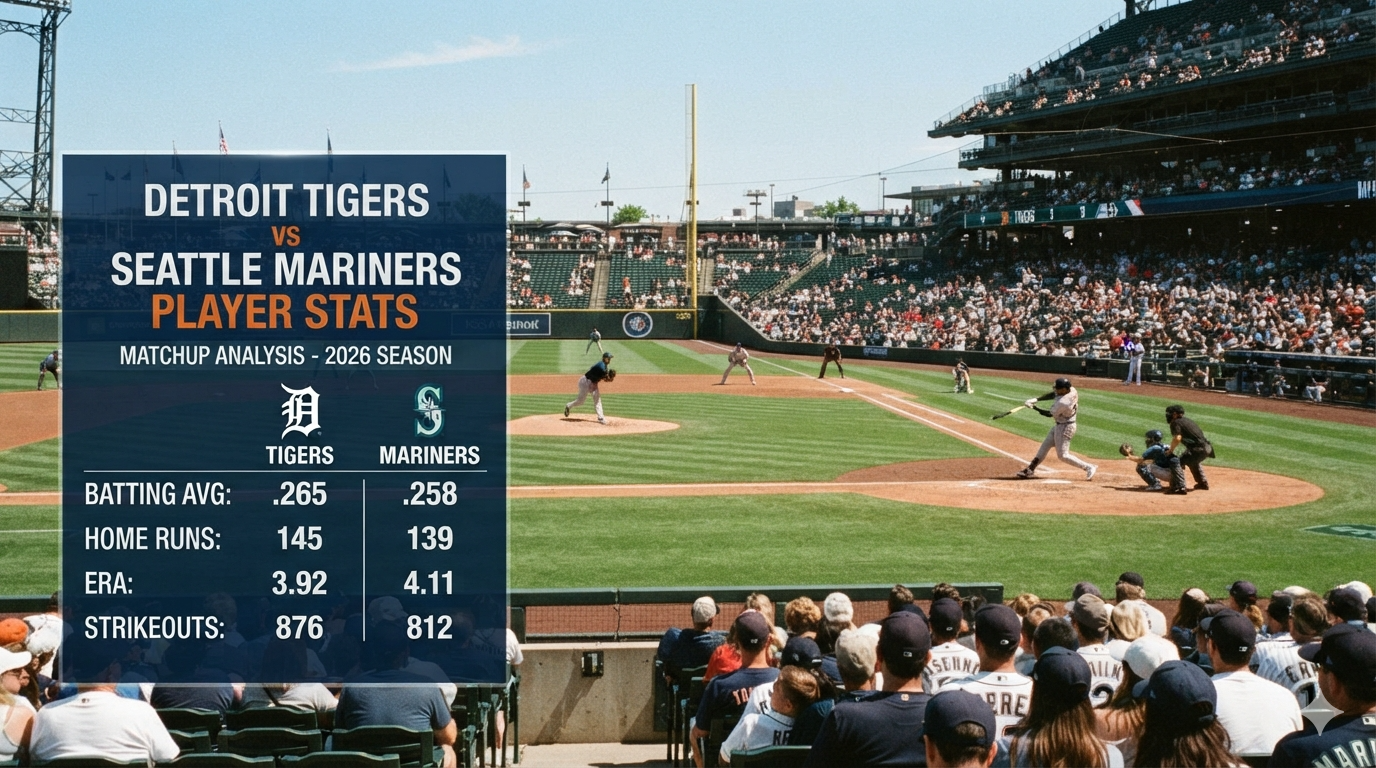 Detroit Tigers vs Seattle Mariners Match Player Stats