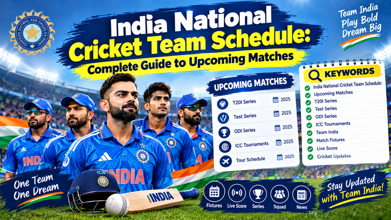 India National Cricket Team Schedule